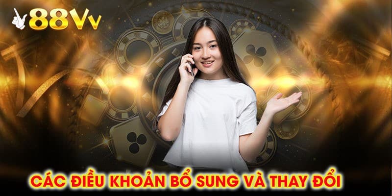 Giao diện minh họa cập nhật điều khoản miễn trừ trách nhiệm 88vv.