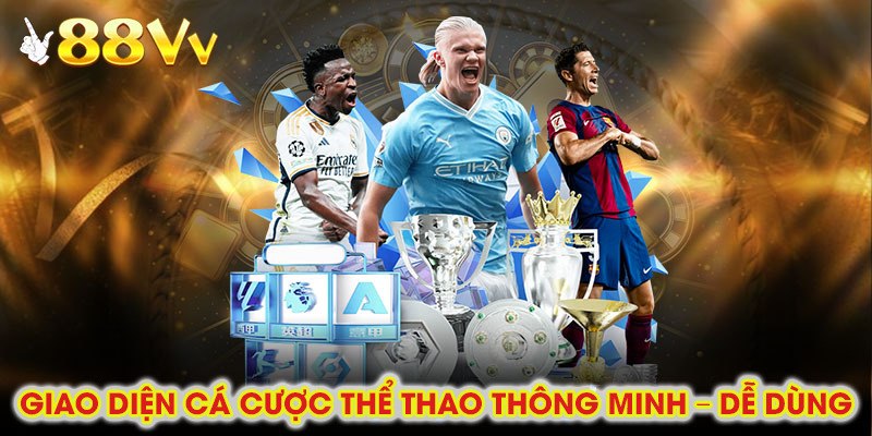 Giao diện tỷ lệ kèo và sảnh cược bóng đá tại thể thao 88vv trực quan, dễ thao tác